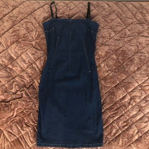 Moda International Denim Corset Pencil Dress 6